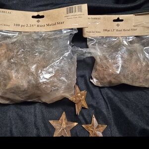 Rust Metal Star Set